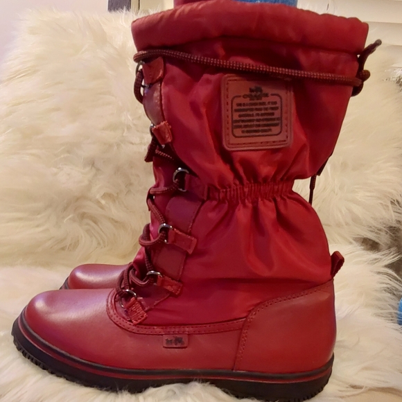 Coach Red Boots - Picture 6 of 7